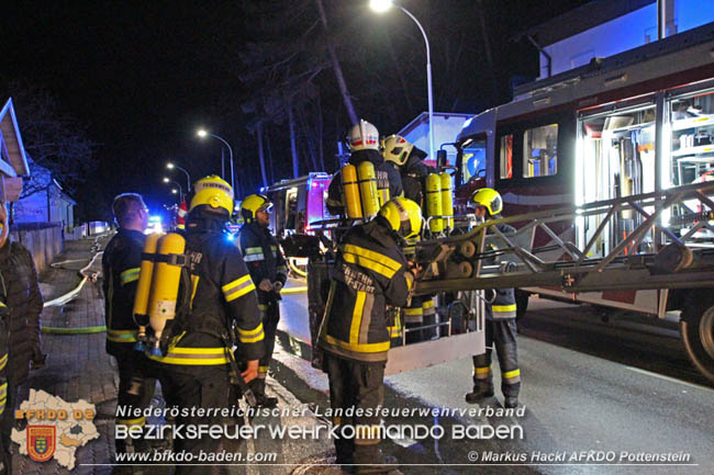 20200214 Brand in einer Hirtenberger Dachgeschosswohnung  Foto: © Markus Hackl AFKDO Pottenstein