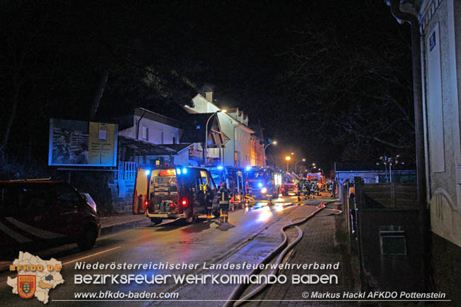 20200214 Brand in einer Hirtenberger Dachgeschosswohnung  Foto: © Markus Hackl AFKDO Pottenstein