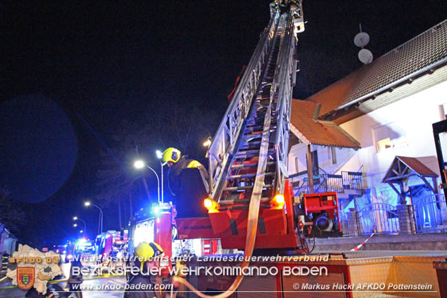 20200214 Brand in einer Hirtenberger Dachgeschosswohnung  Foto: © Markus Hackl AFKDO Pottenstein