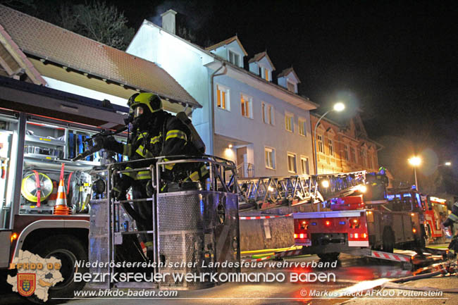 20200214 Brand in einer Hirtenberger Dachgeschosswohnung  Foto: © Markus Hackl AFKDO Pottenstein