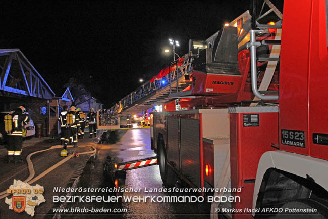 20200214 Brand in einer Hirtenberger Dachgeschosswohnung  Foto: © Markus Hackl AFKDO Pottenstein