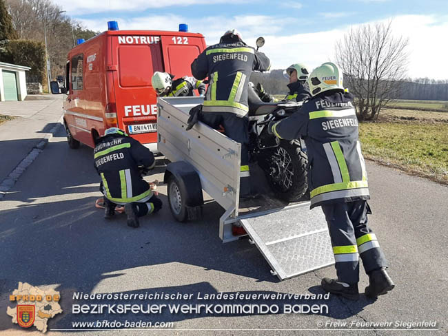 20200216 Motorradunfall in Siegenfeld  Foto: © Freiwillige Feuerwehr Siegenfeld