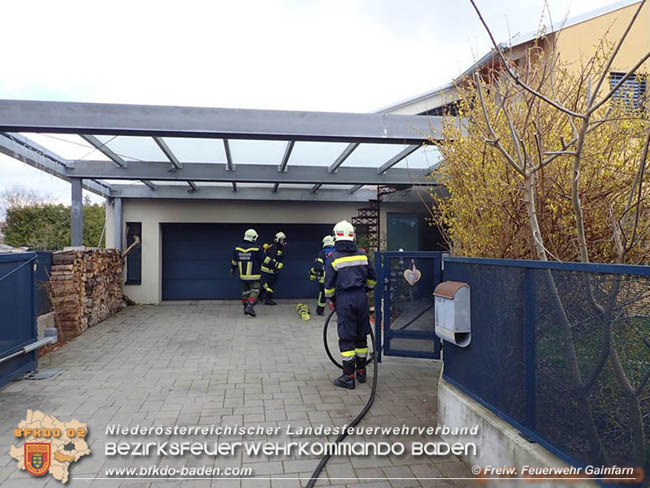 20200308 Brand von Mopeds in Garage in Gainfarn  Fotos:  Freiwillige Feuerwehr Gainfarn