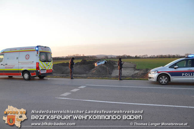 20200322 Verkehrsunfall auf der L150 bei Ebreichsdorf  Foto:  Thomas Lenger Monatsrevue.at