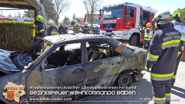 20200408 Brand einer Hecke und der angrenzenden Garage in Trumau  Foto: © Stefan Schneider