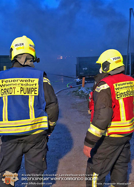 20200417 4-stündiger Löscheinsatz auf einem Wienersdorfer Firmengelände Foto: © Freiwillige Feuerwehr Wienersdorf 20200417 4-stündiger Löscheinsatz auf einem Wienersdorfer Firmengelände Foto: © Freiwillige Feuerwehr Wienersdorf