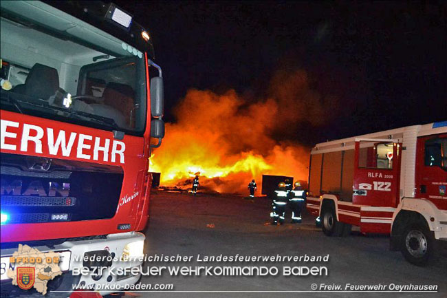 20200417 4-stündiger Löscheinsatz auf einem Wienersdorfer Firmengelände  Foto: © Freiwillige Feuerwehr Oeynhausen