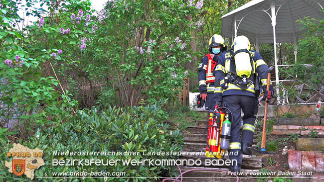 20200419 Kleinbrand in Baden   Foto: Freiwillige Feuerwehr Baden-Stadt
