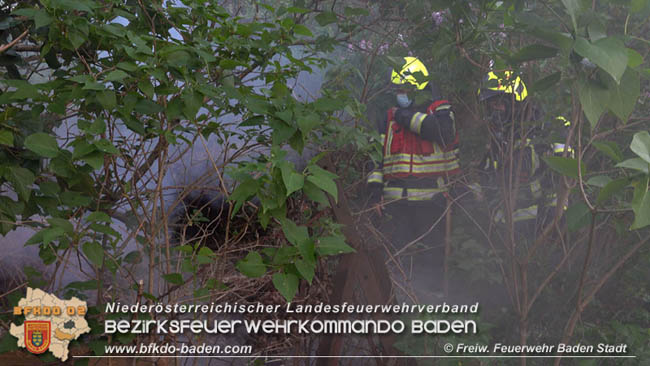 20200419 Kleinbrand in Baden Foto: Freiwillige Feuerwehr Baden-Stadt 20200419 Kleinbrand in Baden Foto: Freiwillige Feuerwehr Baden-Stadt