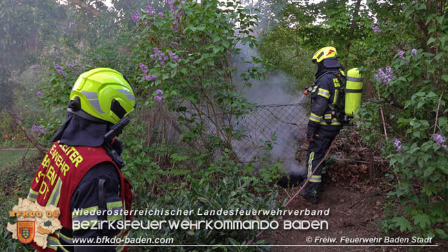 20200419 Kleinbrand in Baden Foto: Freiwillige Feuerwehr Baden-Stadt 20200419 Kleinbrand in Baden Foto: Freiwillige Feuerwehr Baden-Stadt