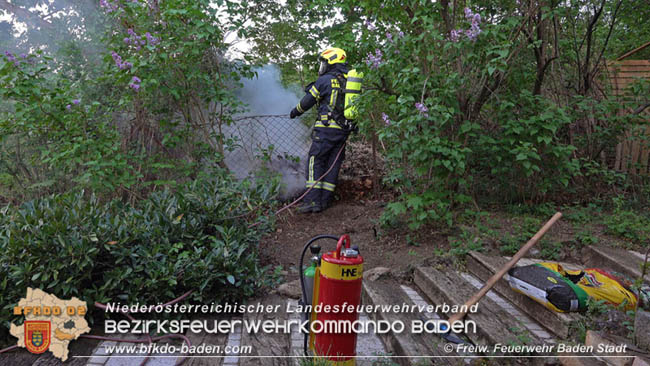 20200419 Kleinbrand in Baden   Foto: Freiwillige Feuerwehr Baden-Stadt