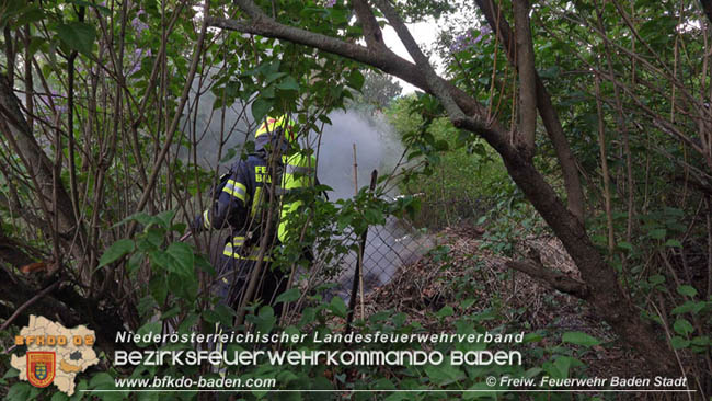 20200419 Kleinbrand in Baden   Foto: Freiwillige Feuerwehr Baden-Stadt