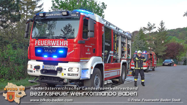 20200419 Kleinbrand in Baden Foto: Freiwillige Feuerwehr Baden-Stadt 20200419 Kleinbrand in Baden Foto: Freiwillige Feuerwehr Baden-Stadt