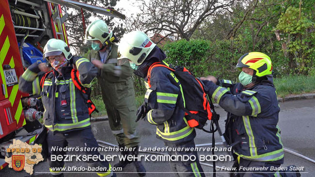 20200419 Kleinbrand in Baden   Foto: Freiwillige Feuerwehr Baden-Stadt