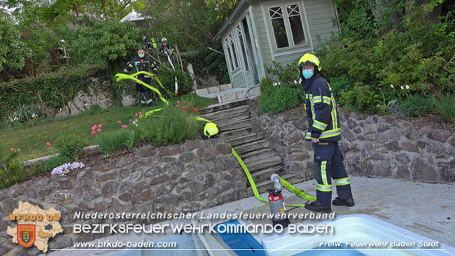 20200419 Kleinbrand in Baden   Foto: Freiwillige Feuerwehr Baden-Stadt