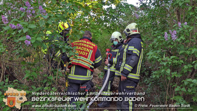 20200419 Kleinbrand in Baden   Foto: Freiwillige Feuerwehr Baden-Stadt