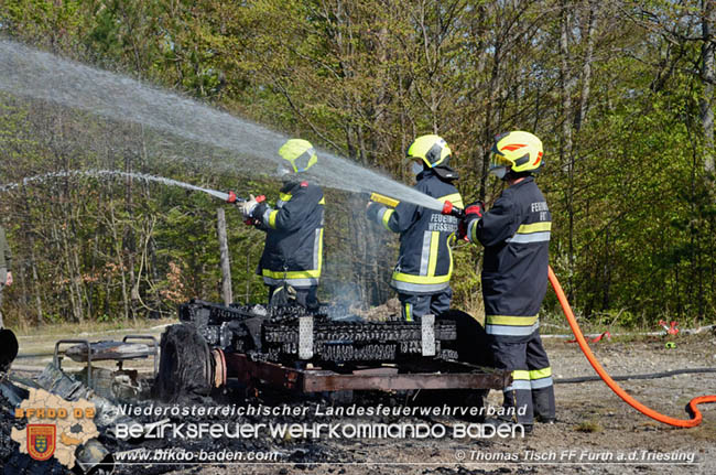 20200420 Brand einer Jagdhütte bei Furth a.d.Triesting Foto: © Thomas Tisch FF Furth a.d.Triesting 20200420 Brand einer Jagdhütte bei Furth a.d.Triesting Foto: © Thomas Tisch FF Furth a.d.Triesting