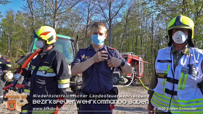20200420 Brand einer Jagdhütte bei Furth a.d.Triesting Foto: © Stefan Schneider BFK Baden 20200420 Brand einer Jagdhütte bei Furth a.d.Triesting Foto: © Stefan Schneider BFK Baden