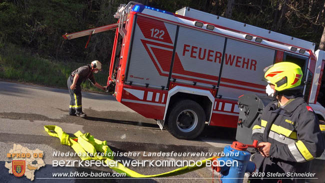 20200420 Brand einer Jagdhtte bei Furth a.d.Triesting  Foto:  Stefan Schneider BFK Baden