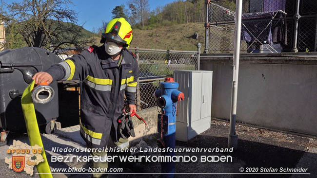 20200420 Brand einer Jagdhütte bei Furth a.d.Triesting Foto: © Stefan Schneider BFK Baden 20200420 Brand einer Jagdhütte bei Furth a.d.Triesting Foto: © Stefan Schneider BFK Baden