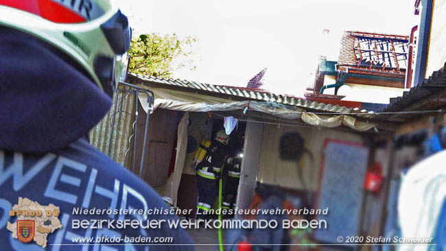 20200422 Brand in einem Nebengeäude in Traiskirchen Foto: © Stefan Schneider BFK 20200422 Brand in einem Nebengeäude in Traiskirchen Foto: © Stefan Schneider BFK