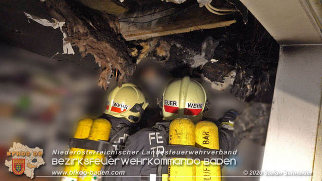 20200422 Brand in einem Nebengeude in Traiskirchen  Foto:  Stefan Schneider BFK