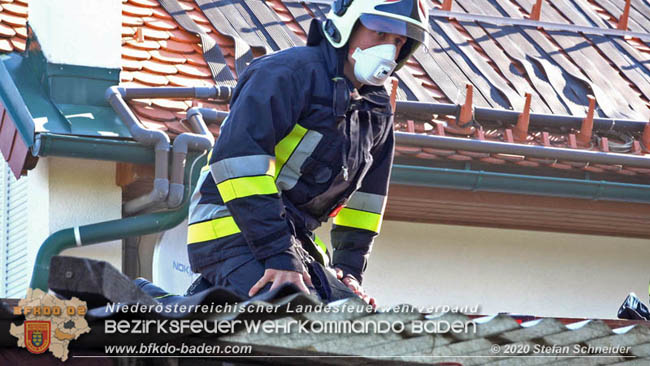 20200422 Brand in einem Nebengeude in Traiskirchen  Foto:  Stefan Schneider BFK