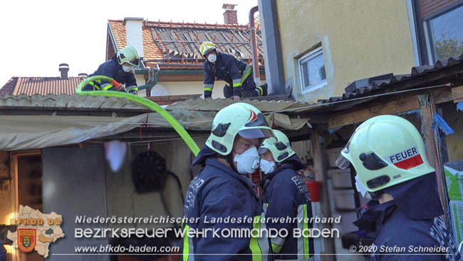 20200422 Brand in einem Nebengeäude in Traiskirchen Foto: © Stefan Schneider BFK 20200422 Brand in einem Nebengeäude in Traiskirchen Foto: © Stefan Schneider BFK