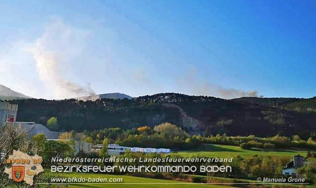 20200422 Waldbrand im Bereich Bezirksgrenze Wopfing (WN) und Alkersdorf (BN)  Foto:  Manuela Grone