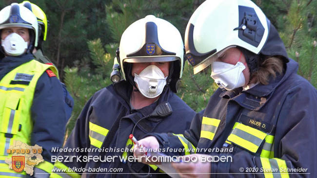 20200422 Waldbrand im Bereich Bezirksgrenze Wopfing (WN) und Alkersdorf (BN)  Foto:  Stefan Schneider BFK Baden