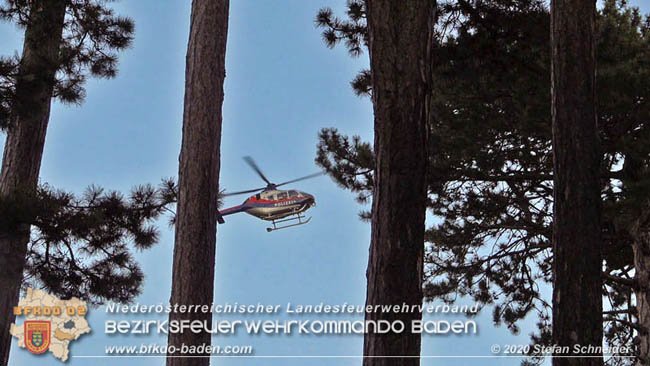 20200422 Waldbrand im Bereich Bezirksgrenze Wopfing (WN) und Alkersdorf (BN) Foto: © Stefan Schneider BFK Baden 20200422 Waldbrand im Bereich Bezirksgrenze Wopfing (WN) und Alkersdorf (BN) Foto: © Stefan Schneider BFK Baden