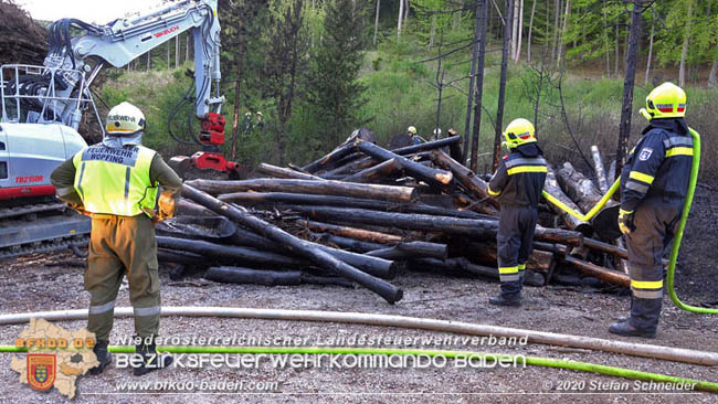 20200422 Waldbrand im Bereich Bezirksgrenze Wopfing (WN) und Alkersdorf (BN) Foto: © Stefan Schneider BFK Baden 20200422 Waldbrand im Bereich Bezirksgrenze Wopfing (WN) und Alkersdorf (BN) Foto: © Stefan Schneider BFK Baden