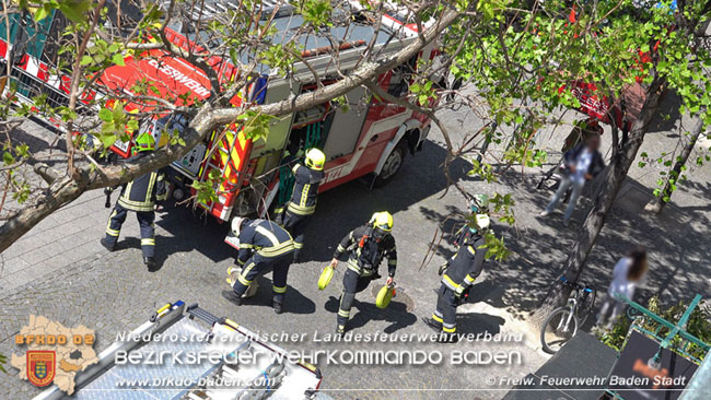 20200428 Wohnungsbrand in Badener Innenstadt Foto: Freiwillige Feuerwehr Baden-Stadt / Stefan Schneider 20200428 Wohnungsbrand in Badener Innenstadt Foto: Freiwillige Feuerwehr Baden-Stadt / Stefan Schneider