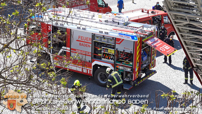 20200428 Wohnungsbrand in Badener Innenstadt  Foto: Freiwillige Feuerwehr Baden-Stadt / Stefan Schneider