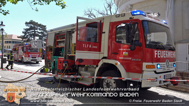 20200428 Wohnungsbrand in Badener Innenstadt  Foto: Freiwillige Feuerwehr Baden-Stadt / Stefan Schneider