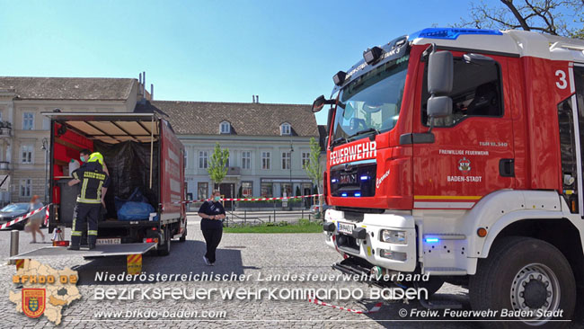 20200428 Wohnungsbrand in Badener Innenstadt  Foto: Freiwillige Feuerwehr Baden-Stadt / Stefan Schneider