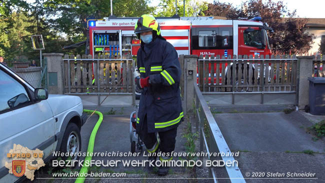 20200606 Brand in einem Tribuswinkler Einfamilienhaus Foto: © Stefan Schneider BFK Baden 20200606 Brand in einem Tribuswinkler Einfamilienhaus Foto: © Stefan Schneider BFK Baden