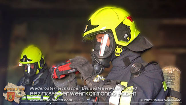 20200606 Brand in einem Tribuswinkler Einfamilienhaus Foto: © Stefan Schneider BFK Baden 20200606 Brand in einem Tribuswinkler Einfamilienhaus Foto: © Stefan Schneider BFK Baden