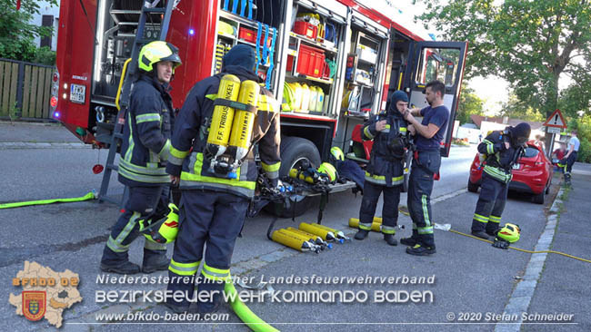 20200606 Brand in einem Tribuswinkler Einfamilienhaus Foto: © Stefan Schneider BFK Baden 20200606 Brand in einem Tribuswinkler Einfamilienhaus Foto: © Stefan Schneider BFK Baden