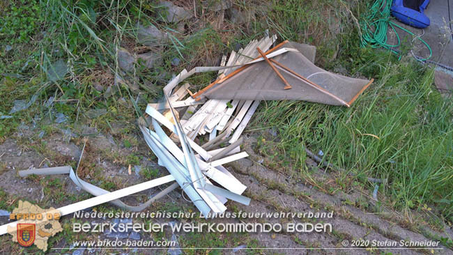 20200606 Brand in einem Tribuswinkler Einfamilienhaus Foto: © Stefan Schneider BFK Baden 20200606 Brand in einem Tribuswinkler Einfamilienhaus Foto: © Stefan Schneider BFK Baden
