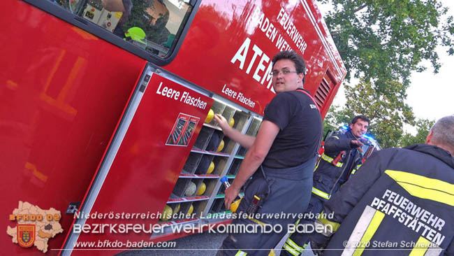 20200606 Brand in einem Tribuswinkler Einfamilienhaus Foto: © Stefan Schneider BFK Baden 20200606 Brand in einem Tribuswinkler Einfamilienhaus Foto: © Stefan Schneider BFK Baden