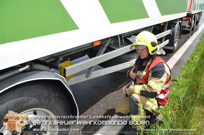 20200610 Verkehrsunfall auf der A3 bei Ebreichsdorf West  Foto: © Thomas Lenger Monatsrevue.at