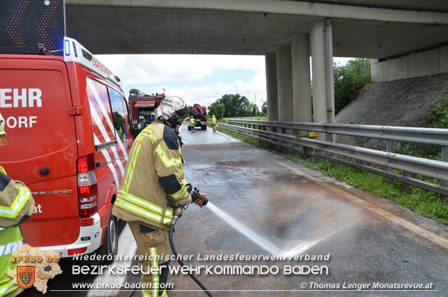 20200610 Verkehrsunfall auf der A3 bei Ebreichsdorf West  Foto: © Thomas Lenger Monatsrevue.at