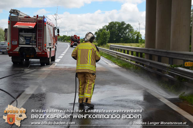 20200610 Verkehrsunfall auf der A3 bei Ebreichsdorf West  Foto: © Thomas Lenger Monatsrevue.at