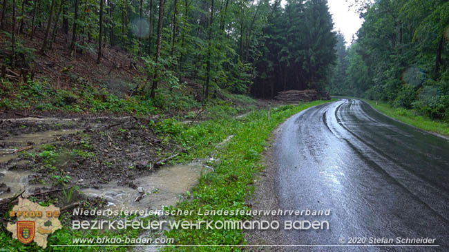 20200621 Hochwasserfhrende Schwechat und starke Regenflle Raum Klausen-Leopoldsdorf  Fotos:  Stefan Schneider