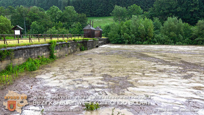 20200621 Hochwasserfhrende Schwechat und starke Regenflle Raum Klausen-Leopoldsdorf  Fotos:  Stefan Schneider