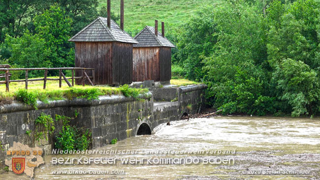 20200621 Hochwasserfhrende Schwechat und starke Regenflle Raum Klausen-Leopoldsdorf  Fotos:  Stefan Schneider