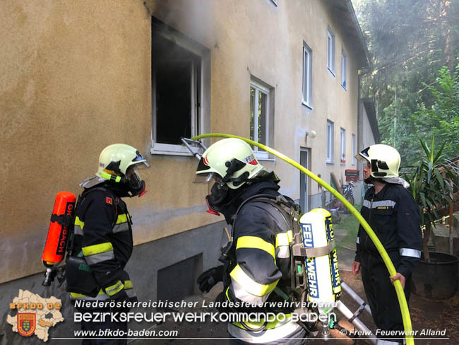 23.07.2020 Kchenbrand Alland Bild:Feuerwehr Alland