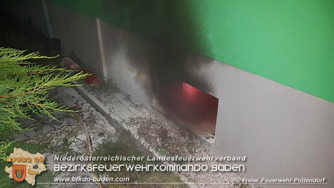 20200725 Kellerbrand in Pottendorf  Foto:  Freiwillige Feuerwehr Pottendorf