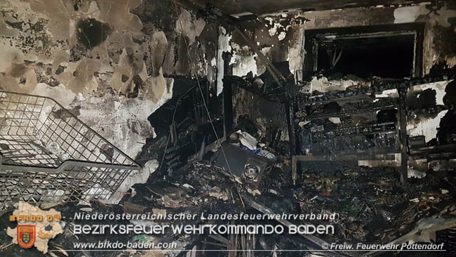 20200725 Kellerbrand in Pottendorf  Foto:  Freiwillige Feuerwehr Pottendorf